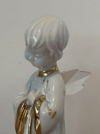 Listing 7 of 11 for RG Capodimonte Limoges Porcelain Angel Pair & Swarovski Wings