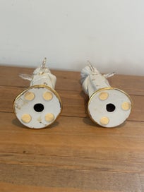 Listing 3 of 11 for RG Capodimonte Limoges Porcelain Angel Pair & Swarovski Wings