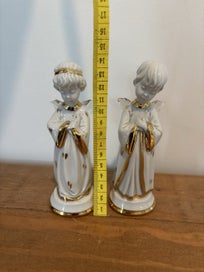 Listing 11 of 11 for RG Capodimonte Limoges Porcelain Angel Pair & Swarovski Wings