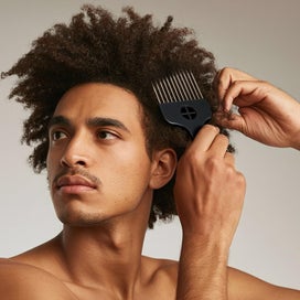 Listing 6 of 7 for 3 Pack Metal Hair Styling Combs, Fist Design Wide Tooth Picks for Women, Me