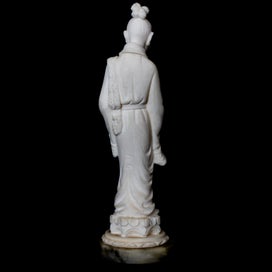 Listing 3 of 6 for Vintage small, resin bonded marble and alabaster statue by Arnaldo Gianelli