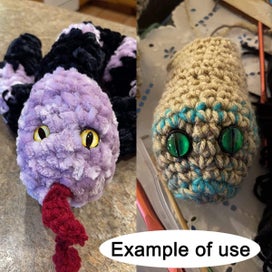 Listing 5 of 8 for 40PCS 24MM Dragon Safety Eye Plush Animal Crafts Making for Adult Artist Mo