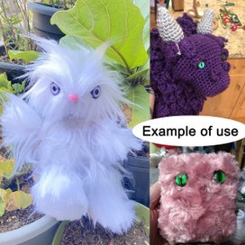 Listing 4 of 8 for 40PCS 24MM Dragon Safety Eye Plush Animal Crafts Making for Adult Artist Mo
