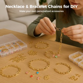 Listing 2 of 5 for 20 PCS Bracelet Necklace Chains, Simple & Elegant Charm Chain Bracelets and