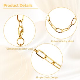 Listing 3 of 5 for 20 PCS Bracelet Necklace Chains, Simple & Elegant Charm Chain Bracelets and