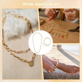 Listing 5 of 5 for 20 PCS Bracelet Necklace Chains, Simple & Elegant Charm Chain Bracelets and