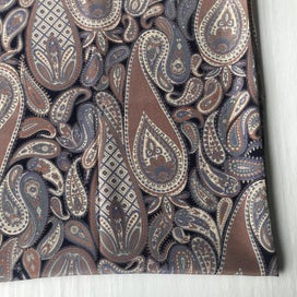 Listing 7 of 9 for Vintage Paisley Silk Fabric Piece