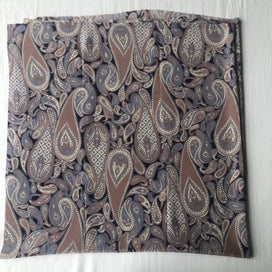 Listing 8 of 9 for Vintage Paisley Silk Fabric Piece