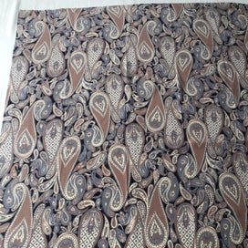 Listing 5 of 9 for Vintage Paisley Silk Fabric Piece
