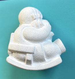 Listing 3 of 4 for Vintage ‘Marbell’ Stone Sculpture ‘Girl with Doll on Rocking Chair’