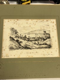 Listing 2 of 2 for Louis Auguste De Sainson Village de Korora Reka (Russell) Printed c1839