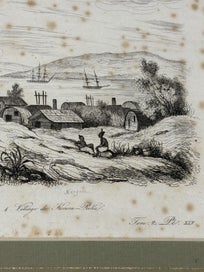 Listing 1 of 2 for Louis Auguste De Sainson Village de Korora Reka (Russell) Printed c1839