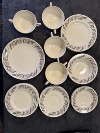 Listing 1 of 8 for ARE FIND: Stunning 24-Piece Susie Cooper "Endon" (Pattern 1574) Dinnerware Set
