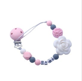 Listing 1 of 2 for baby silicone pacifier clip anti-drop strap, chew and anti-lost chain - 2PCS -P