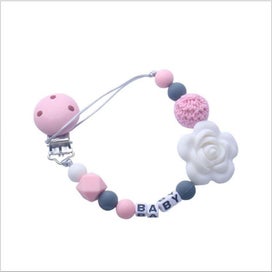 Listing 2 of 2 for baby silicone pacifier clip anti-drop strap, chew and anti-lost chain - 2PCS -P