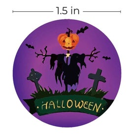 Listing 3 of 4 for 500Pcs/roll Halloween Christmas Pumpkin Decor 1inch DIY - 9ROLLS - 1