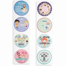 Listing 3 of 5 for 500pcs/roll Religious Stickers labels Christian Bible Verse Sticker - 7ROLLS ...