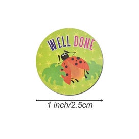 Listing 3 of 4 for 500pcs/roll Cute Cartoon Animal Reward Stickers - 9ROLLS Sticker