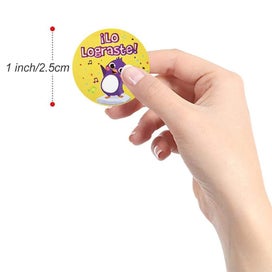 Listing 3 of 4 for 500 pcs/roll Spanish reward stickers cute animals stickers for students -7ROL...