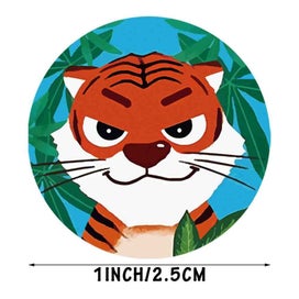 Listing 4 of 5 for Stickers 500 pcs/roll Fun animal Stickerfor Student - 7ROLLS - 1 Sticker