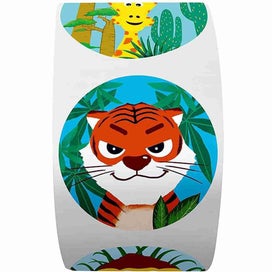 Listing 5 of 5 for Stickers 500 pcs/roll Fun animal Stickerfor Student - 7ROLLS - 1 Sticker