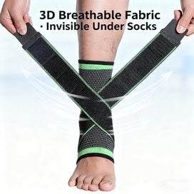 Listing 3 of 7 for Sleeve for Heel, Foot & Ankle Pain Relief, Ankle Brace Support Wrap for Kid