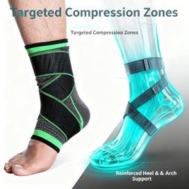 Listing 6 of 7 for Sleeve for Heel, Foot & Ankle Pain Relief, Ankle Brace Support Wrap for Kid
