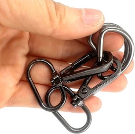 Listing 2 of 5 for 20 Pcs 1" Inside Diameter Oval Ring Lobster Clasp Claw Swivel with D-Rings