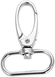 Listing 2 of 3 for 1-inch Silver Curved Lobster Clasps Swivel Trigger Clips Snap (Pack of 20)