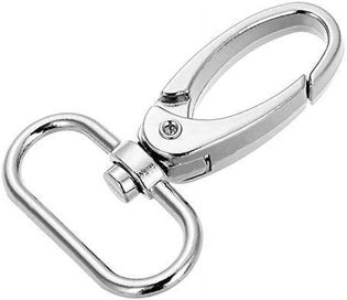 Listing 3 of 3 for 1-inch Silver Curved Lobster Clasps Swivel Trigger Clips Snap (Pack of 20)