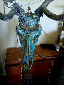 Listing 3 of 8 for STAG Skull Art Piece