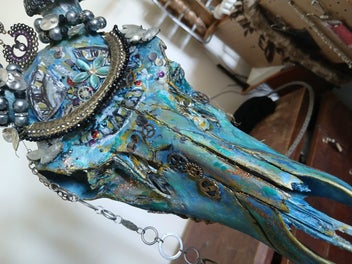 Listing 4 of 8 for STAG Skull Art Piece