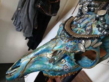 Listing 8 of 8 for STAG Skull Art Piece