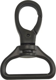 Listing 1 of 2 for Black 1" Inner Diameter D Ring Buckle Lobster Clasps Swivel Snap Hooks Pack