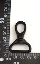 Listing 2 of 2 for Black 1" Inner Diameter D Ring Buckle Lobster Clasps Swivel Snap Hooks Pack