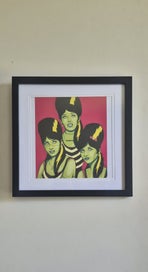 Listing 1 of 5 for Anne Cobai “FRANKETTE” Framed Lowbrow Pop Art Print – Rare / Out of Print
