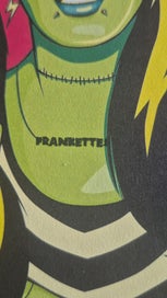 Listing 4 of 5 for Anne Cobai “FRANKETTE” Framed Lowbrow Pop Art Print – Rare / Out of Print