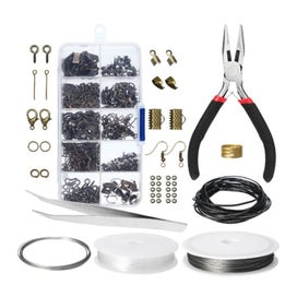 Listing 1 of 7 for Jewelry Making Kit DIY Earring Making Kit with Earring Hooks Pins Wire Lobs
