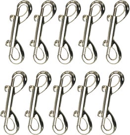 Listing 1 of 5 for Bolt Snaps Double Ended Hook Heavy Duty 3.5inch Zinc Alloy Trigger Chain Me