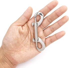 Listing 3 of 5 for Bolt Snaps Double Ended Hook Heavy Duty 3.5inch Zinc Alloy Trigger Chain Me