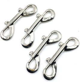 Listing 4 of 5 for Bolt Snaps Double Ended Hook Heavy Duty 3.5inch Zinc Alloy Trigger Chain Me