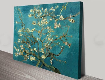 Listing 2 of 3 for Framed $1 RESERVE 1 Panel Canvas Art Print - Almond-Blossoms by Van Gogh