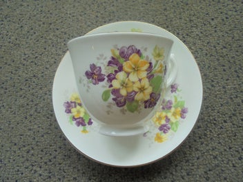 Listing 1 of 7 for Salisbury (England) bone china duo - pretty flowers