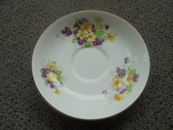 Listing 6 of 7 for Salisbury (England) bone china duo - pretty flowers
