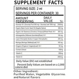 Listing 7 of 7 for Soursop Drops 10 in 1 Sea Moss Moringa Black Seed Oil Oregano Ashwagandha
