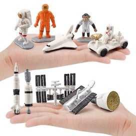 Listing 4 of 8 for 10Pcs Astronaut Figurines Cake Topper, Outer Space Cake Decoration, Spacema