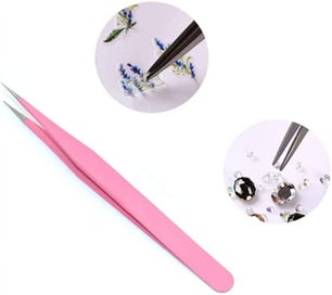 Listing 4 of 5 for 2 PCS Lash Tweezers Straight and Curved Tip Tweezers Eyelash Extension Twee