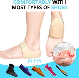 Listing 5 of 6 for 2Pairs Heel Protectors, Heel Cups, Gel Heel Cushion Support for Plantar Fas