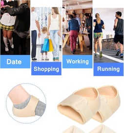 Listing 6 of 6 for 2Pairs Heel Protectors, Heel Cups, Gel Heel Cushion Support for Plantar Fas
