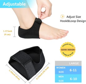 Listing 4 of 6 for 2Pairs Heel Protectors, Heel Cups, Gel Heel Cushion Support for Plantar Fas